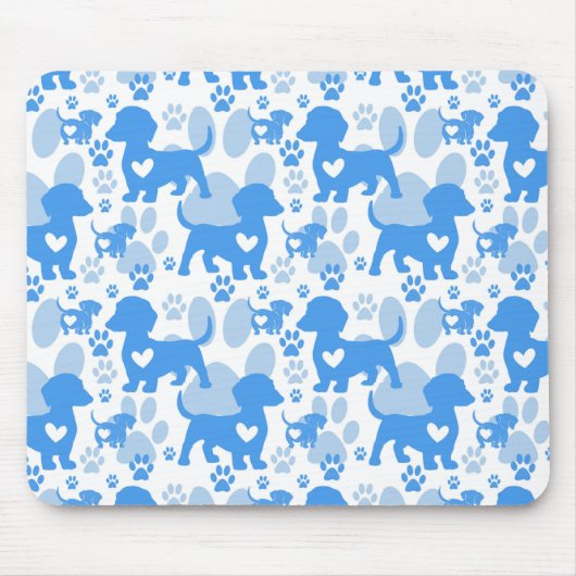 Dachshund-Liebe-Hundemauspad Mousepad (Vorne)