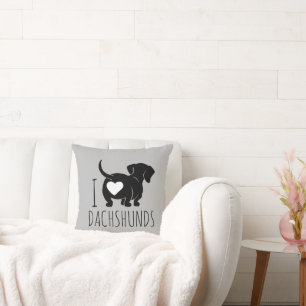 Dachshund-Liebe-Kissen Kissen
