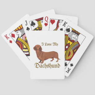 Dachshund-Liebe Spielkarten