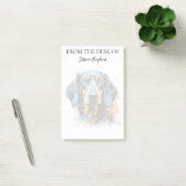 Dachshund-Liebhaber monogrammierter Hund Post-it Klebezettel (Büro)