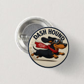Dachshund-Liebhaber-Patches. Süßer Hund-Patch/Abze Button (Vorne & Hinten)