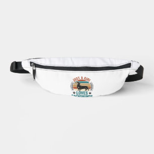 Dachshund-Liebhaber-Shirt Vintage-Sonnenuntergang- Bauchtasche
