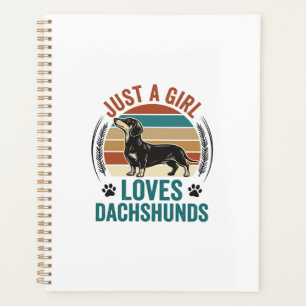 Dachshund-Liebhaber-Shirt Vintage-Sonnenuntergang- Planer