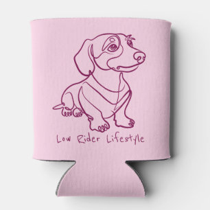 Dachshund-Linienkunst - Low Rider Lifestyle Dosenkühler