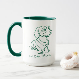 Dachshund-Linienkunst - Low Rider Lifestyle Tasse