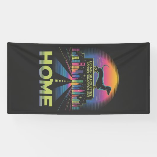 Dachshund Long Silhouettes, Longer Shadows Of Love Banner (Horizontal)