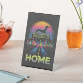 Dachshund Long Silhouettes, Longer Shadows Of Love Sockelschild (In SItu)