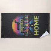 Dachshund Long Silhouettes, Longer Shadows Of Love Strandtuch (Vorderseite)