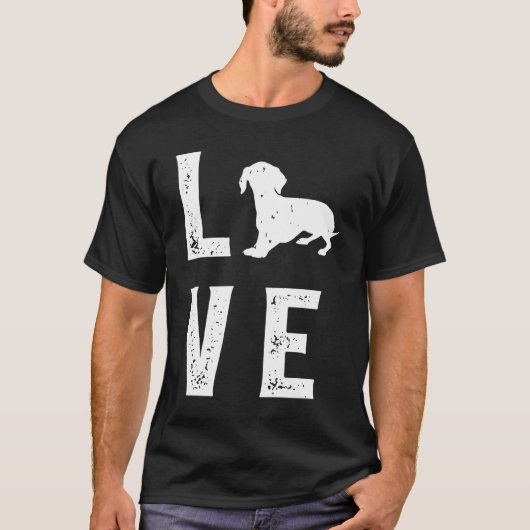 Dachshund Love  1 T-Shirt (Vorderseite)
