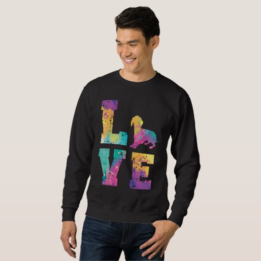 Dachshund Love Sweatshirt (Vorne ganz)
