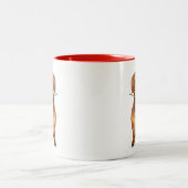 Dachshund Love Zweifarbige Tasse (Mittel)