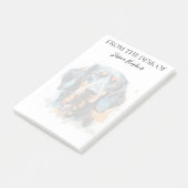 Dachshund Lover Monogrammed Dog Post-it Klebezettel (angewinkelt)