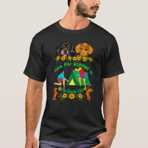 Dachshund Lustiger Wiener Hund Süßes Haustier Camp T-Shirt