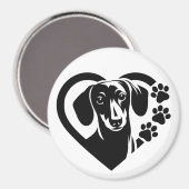 Dachshund Magnet (Vorderseite/Rückseite)