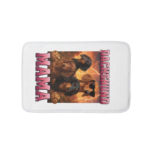 Dachshund Mama Badematte (Vorderseite)