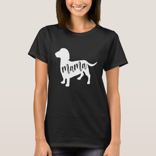 Dachshund Mama For Teckel sausage hounds Dachshund T-Shirt (Vorderseite)