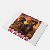 Dachshund Mama Fußmatte (Schrägansicht)