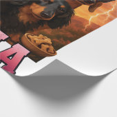 Dachshund Mama Geschenkpapier (Ecke)