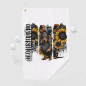 Dachshund-Mama  Golfhandtuch (Insitu)