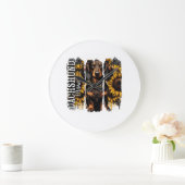 Dachshund Mama Große Wanduhr (Zuhause)