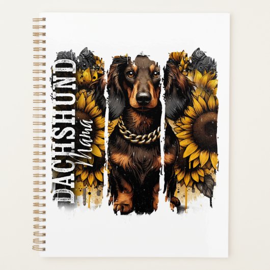 Dachshund Mama Planer (Vorderseite)