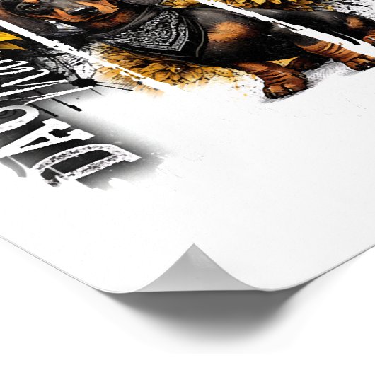 Dachshund Mama  Poster (Ecke)