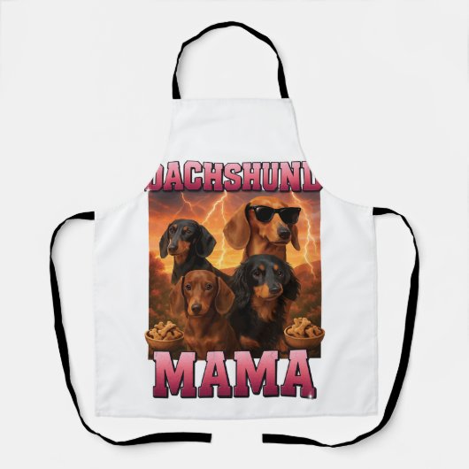 Dachshund Mama Schürze (Vorderseite)