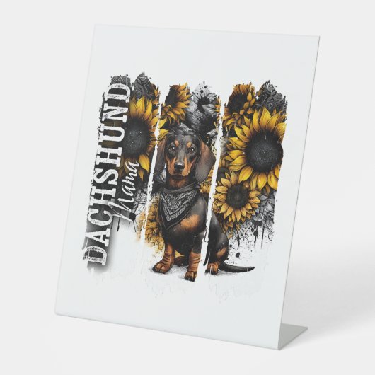 Dachshund Mama  Sockelschild (Vorderseite)