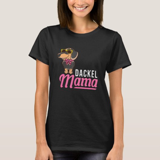 Dachshund Mama T-Shirt (Vorderseite)
