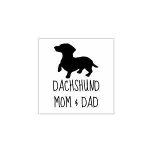 Dachshund Mama und Papa Stempel
