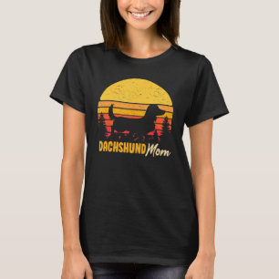 Dachshund-Mama Vintage Retro Hund Frauen T-Shirt