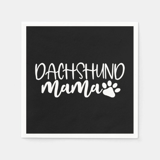 Dachshund Mama Wiener Dog Mom Birthday Gift Serviette (Vorderseite)