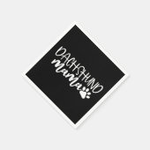 Dachshund Mama Wiener Dog Mom Birthday Gift Serviette (Ecke)