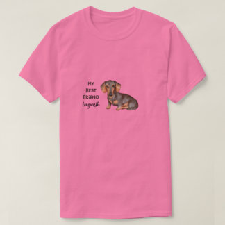 Dachshund Mein Bester Freund Benutzerdefinierter H T-Shirt