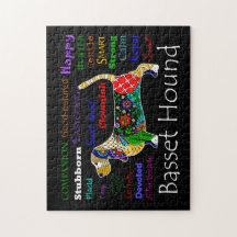 Dachshund-Merkmal-Puzzlespiel