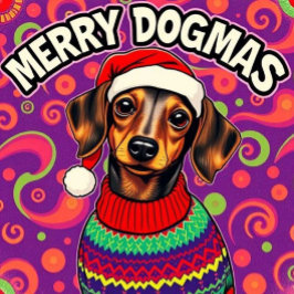 Dachshund Merry Dogmas Sweatshirt