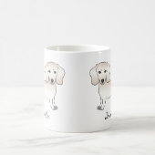 Dachshund mit glattem Fell Cartoon-Hund mit Namen Kaffeetasse (Mittel)