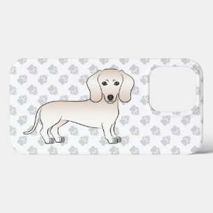 Dachshund mit glattem Fell in Cremefarbe Cartoon-H Case-Mate iPhone Hülle