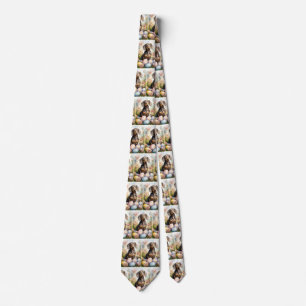 Dachshund mit Ostereiern Krawatte