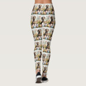 Dachshund mit Ostereiern Leggings (Rückseite)