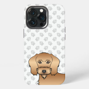 Dachshund mit weizenfarbenem Drahthaar Kopf mit Pf iPhone 13 Pro Hülle