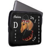 DACHSHUND MODE LAPTOPSCHUTZHÜLLE (Vorne Rechts)