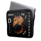 DACHSHUND MODE LAPTOPSCHUTZHÜLLE (Vorderseite Links)