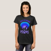 Dachshund Mom Purple Blue Sunset T-Shirt (Vorne ganz)