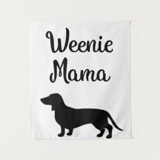 Dachshund Mom  Weiner Dog Womens Gift Premium Wandteppich