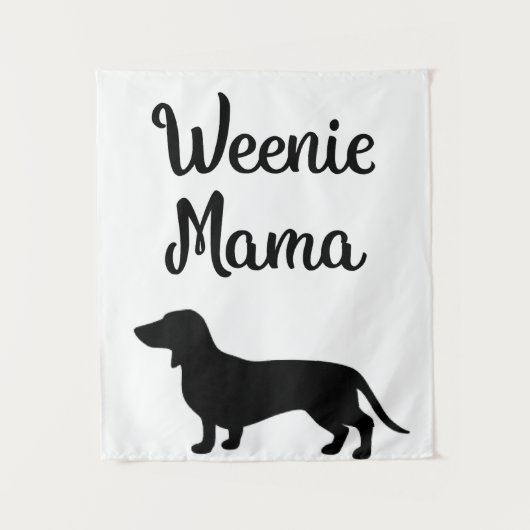 Dachshund Mom Weiner Dog Womens Gift Premium Wandteppich (Vorderseite)