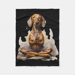 Dachshund Muay Thai Boxen Karate Kickboxen Marti Fleecedecke
