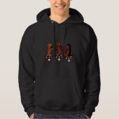 Dachshund Musicians String Trio Hoodie (Vorderseite)