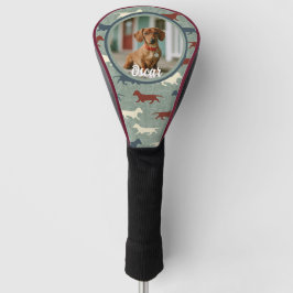 Dachshund-Muster mit Ihrem Foto Golf Headcover