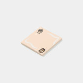 dachshund notes with peanut butter post-it klebezettel (angewinkelt)